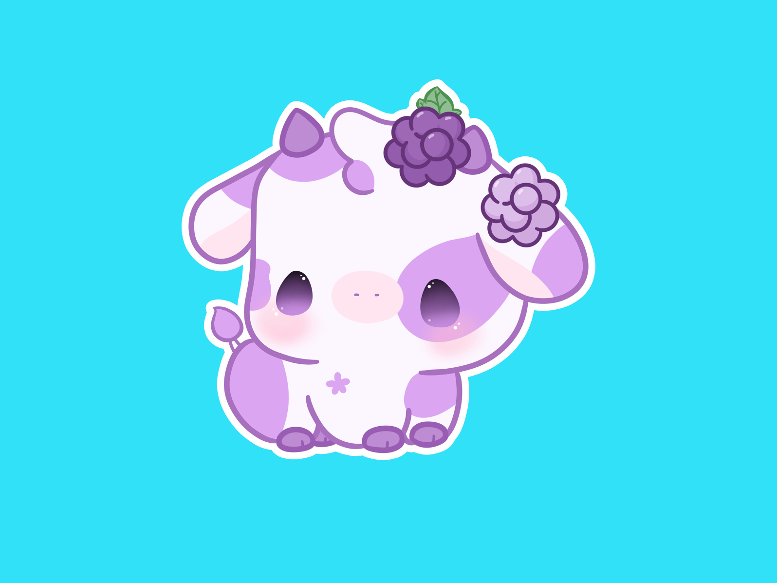 Grape Cute Cow by Maybk on Dribbble