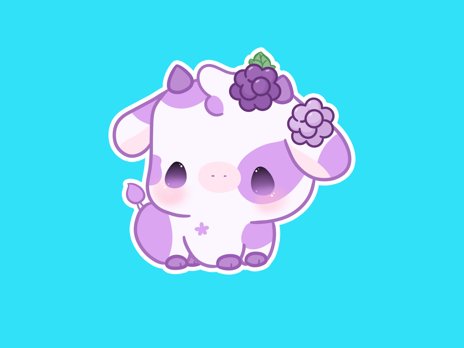 Download Freshen up your day with a smile from Kawaii Cow Wallpaper   Wallpaperscom
