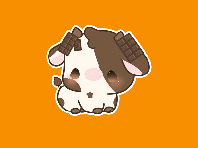 Chocolate Cute Cow by Maybk on Dribbble