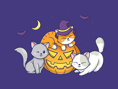 Pumpkin Kitty cute halloween