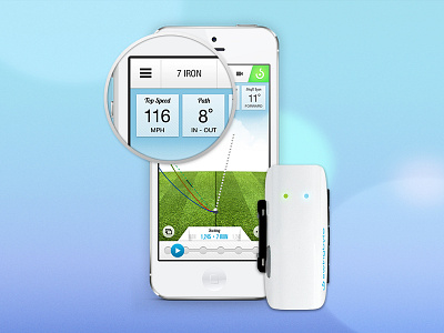 Swingbyte 2.0 App & Device appcessory golf ios7 iphone mobile