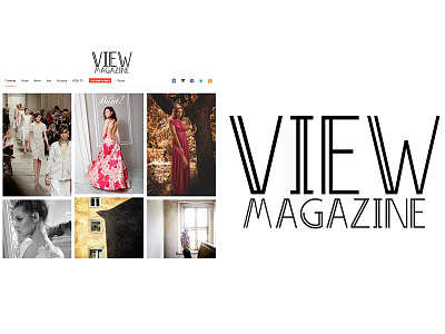 Logo fashion magazine "VIEW MAGAZINE"