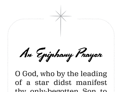 Epiphany Prayer (top) church epiphany illustration mid century