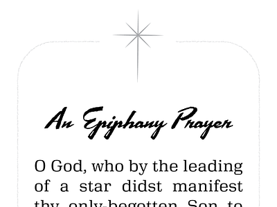 Epiphany Prayer (top) church epiphany illustration mid century