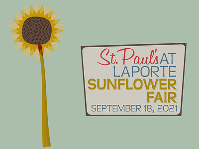 Sunflower Fair church design illustration