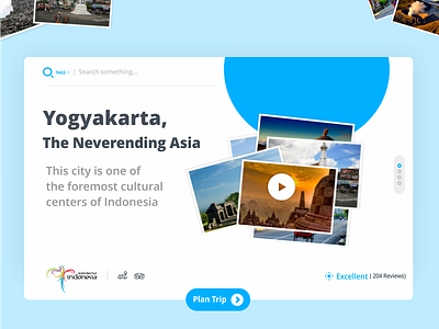 Wonderful Indonesia branding header homepage illustration indonesia invitation landing page ui ux web design wonderful indonesia yogyakarta