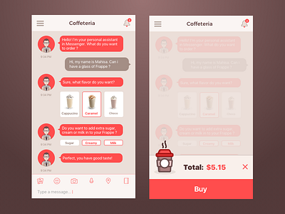 Coffeteria Messenger chatbot