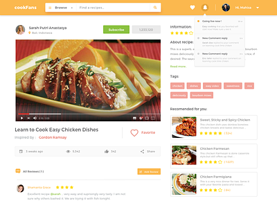 Cookfans web app