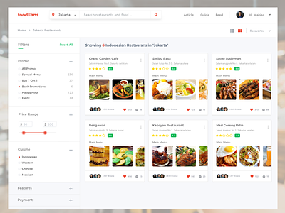 Foodfans Web App android homepage animation web dashboard interaction food card invite order ios iphone landing page material design navigation menu recipe restaurant store ecommerce ux ui checkout