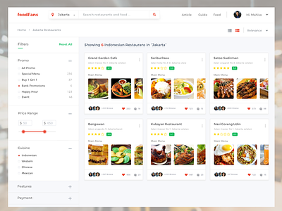 Foodfans Web App