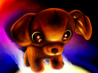 Dumpling adorable background cute design dog graphic design illustration plushie puppy wallpaper