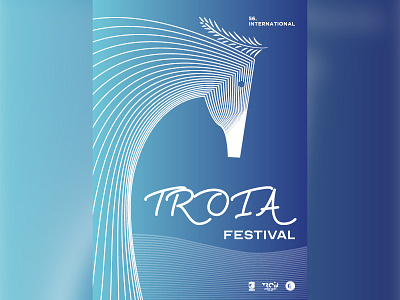 56. International Troia Festival Poster illustration international lineart poster poster design troia typography vector vectorart