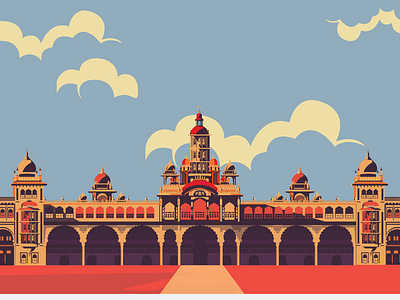 Mysore Palace design graphic graphic design graphic art illustration illustrator vector