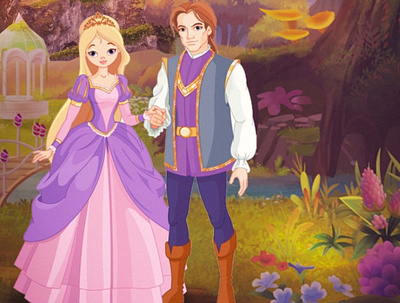 Prince and Princess 2d animation animation book cover book design branding cartoon children children illustration design graphic design illustration