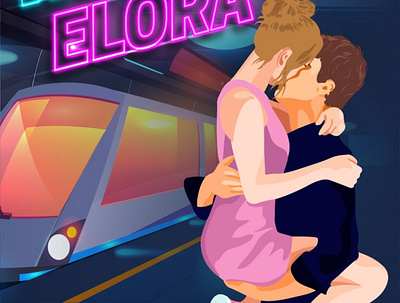 When in Elora animation book cover branding couple design graphic design illustration kiss motion graphics romance vector