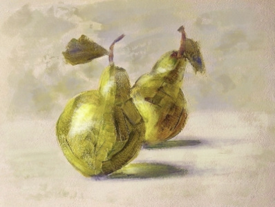 Green 🍐 pears illustration