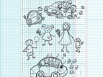 Read safety drawings for kids illustration