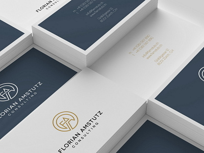 Florian A advocate attorney business businesscard consulting elegant gold lawyer minimal modern royal simple