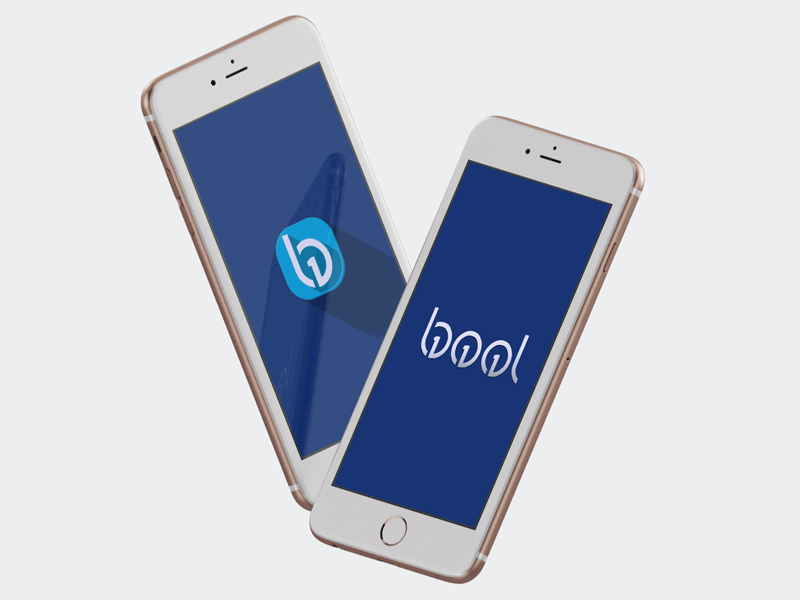 Bool - Logo Design blue bool boolean algebra brand elegant icon logic logo math mathematics modern science