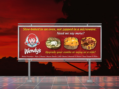 Wendy's Baked Potatoes Billboard