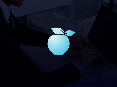 Apple Logo design apple blue brand design elegant icon informatics internet logo mobile new apple phone tech technology web