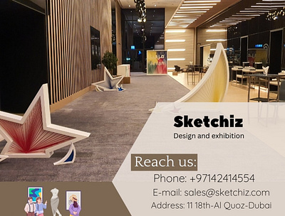 Sketchiz Design & Exhibition 3d animation branding graphic design logo motion graphics ui