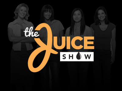 The Juice Show logo design talkshow logos