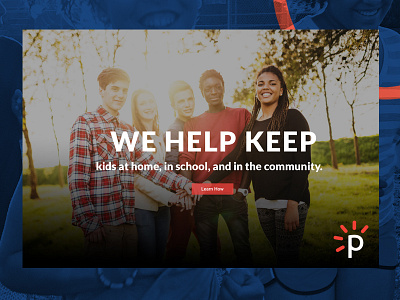 Partners for Kids & Families non profit website design website design