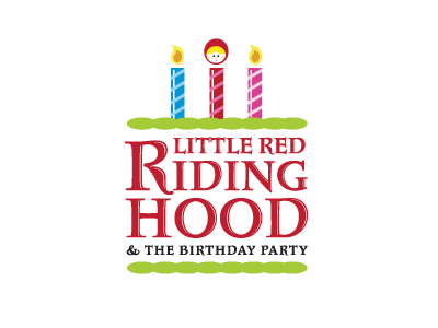 Little Red Riding Hood & the Birthday Party logos red logos