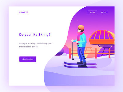 skiing web design