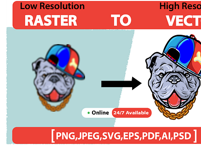 Vector Tracing graphic design illustration raster to vector vectorized image