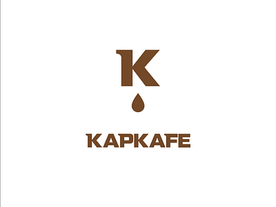 "Drop Cafe" Logo cafe cafe branding cafe logo coffee coffee drop coffee logo letter k