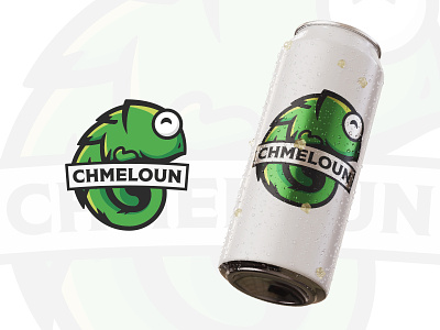 Chameleon Beer Logo beer beer logo branding chameleon chameleon illustration chameleon logo craft beer graphic design illustration logo logo design logo designer logos