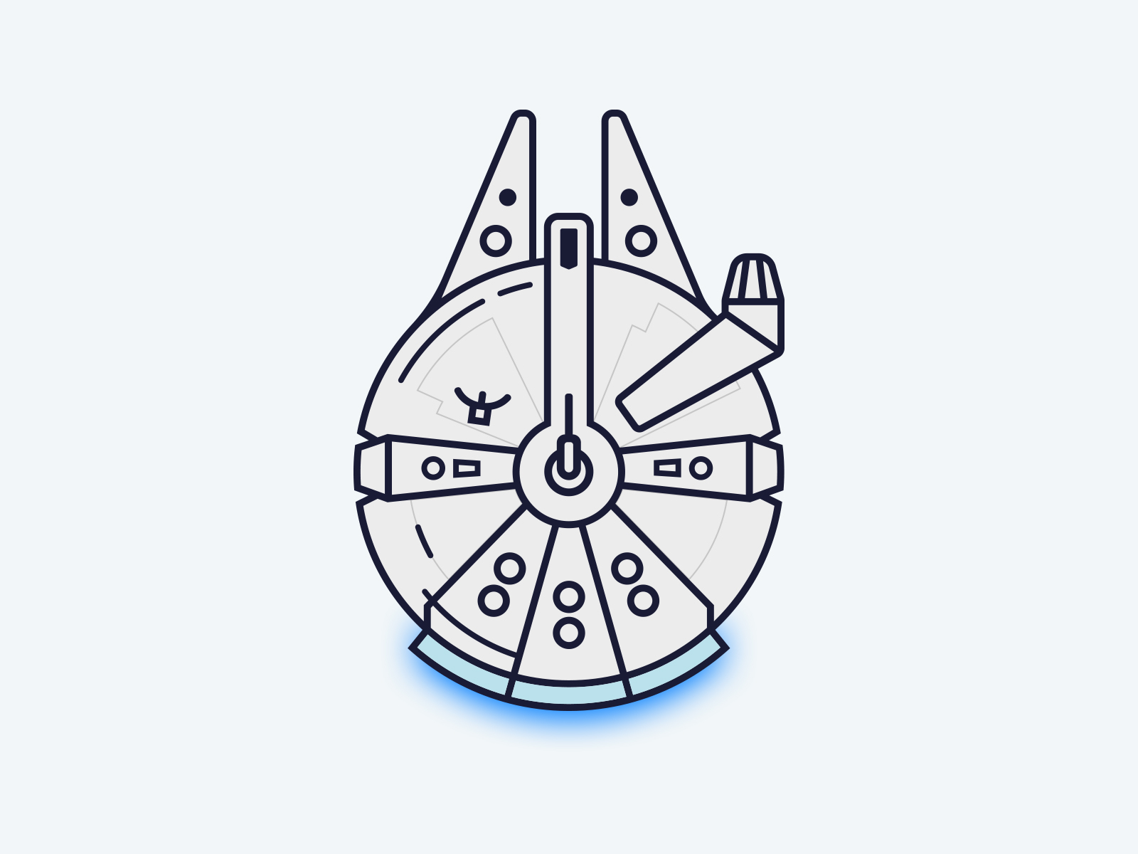 Millenium Falcon by Michal Petergáč on Dribbble