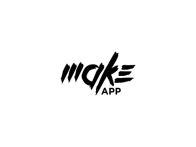 Make App Logo version 2 m m letter make app make up makeup mark sign
