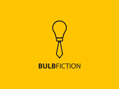 Bulb Fiction bulb bulb fiction idea logo tie