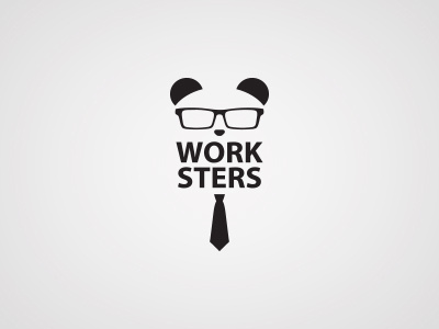 Worksters glasses logo panda proggramist tie work worksters