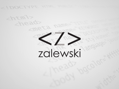 Zalewski Web Developer code coder developer html html tag logo programmer web