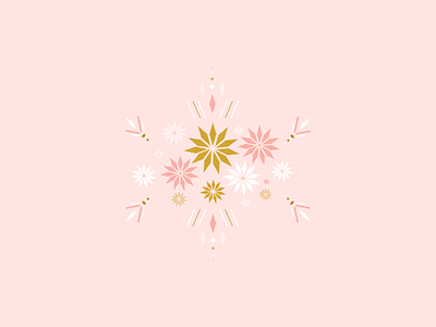 Flowers branding design floral flowers geometric graphic design illustration pattern pink vector visual design