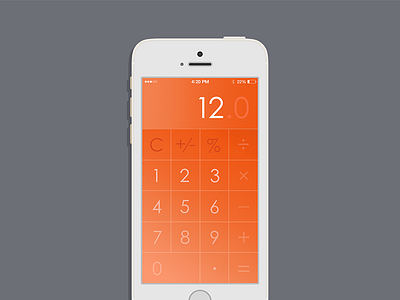 iOS7 Calculator Concept