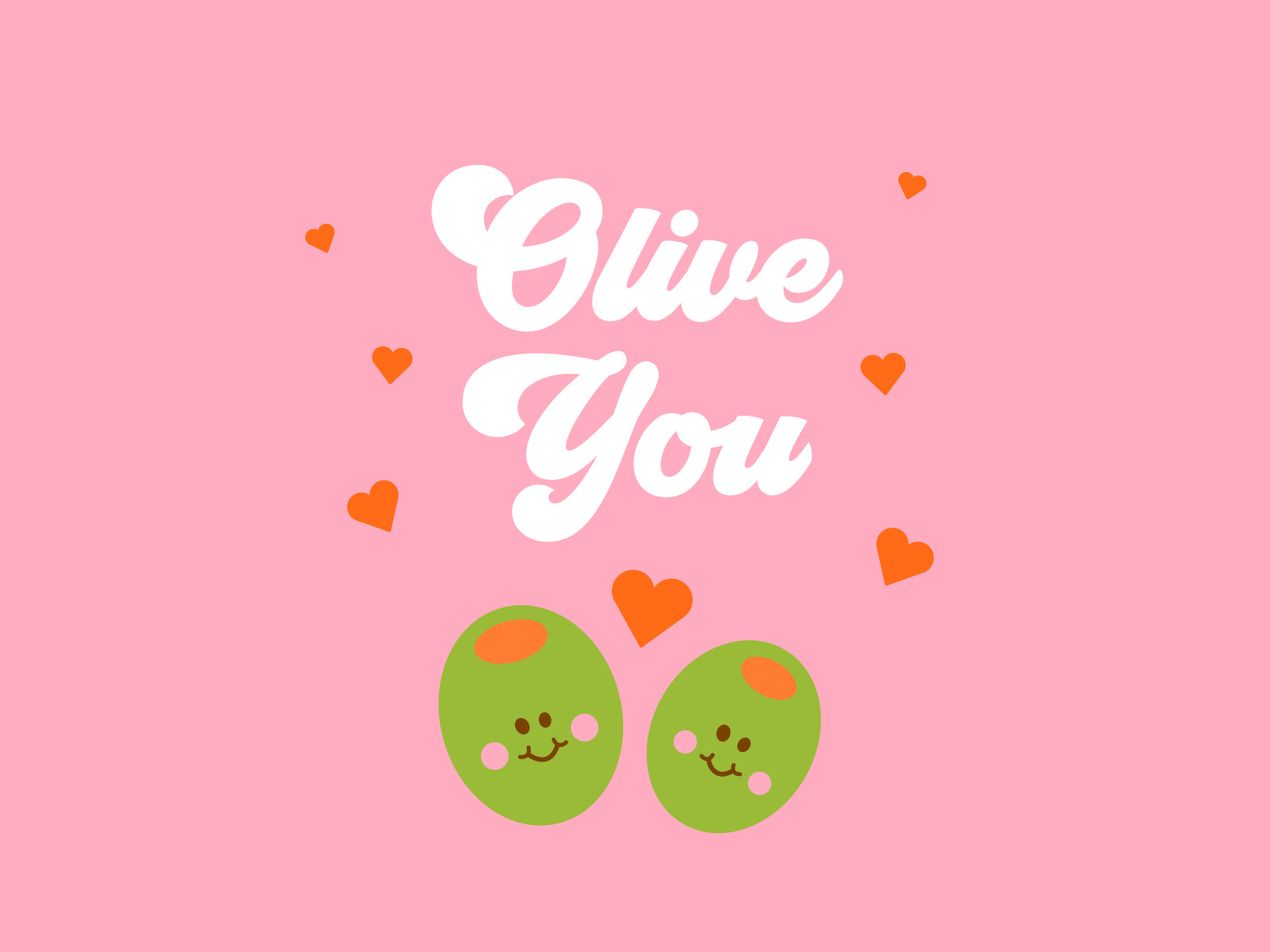 Olive You by Danielle Chandler on Dribbble