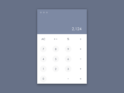 #004 - Daily UI Challenge - Calculator