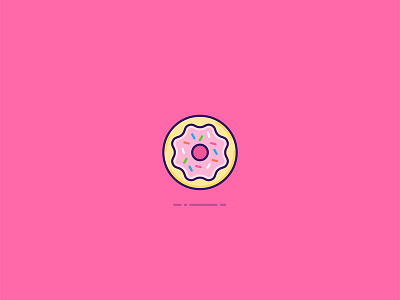 Donut dessert donut drawing graphic graphic design icon illustration pink style sugar sweets symbol