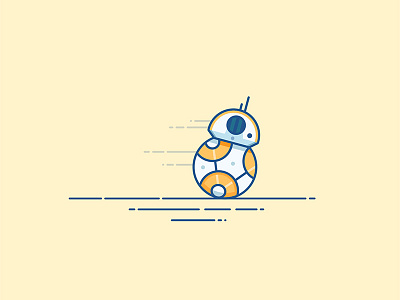 BB-8 alien bb8 droid graphic graphic design icon illustration movie robot space star wars