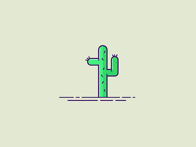 Cactus cactus drawing icon illustration illustration style nature plant western