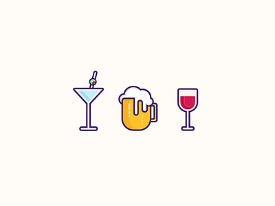 Boozin' beer cocktail graphic design icon illustration symbol visual design wine