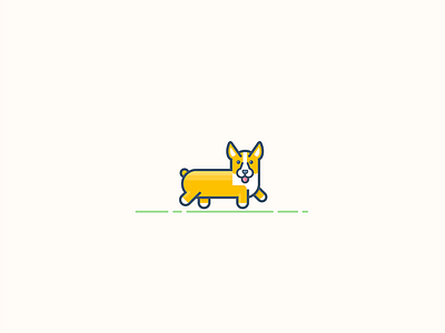 Corgi animal corgi dog drawing graphic icon illustration symbol vector visual design