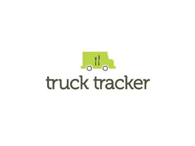 Truck Tracker Concept branding food food truck identity interactive logo mobile truck