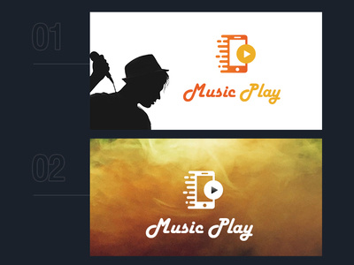 Music Play - Logo Design creative design creative logo logo logo design music app music logo ui