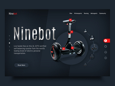 Ninebot creative design design layout design webdesign